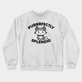 Perfectly Splendid Kawaii Cat Crewneck Sweatshirt